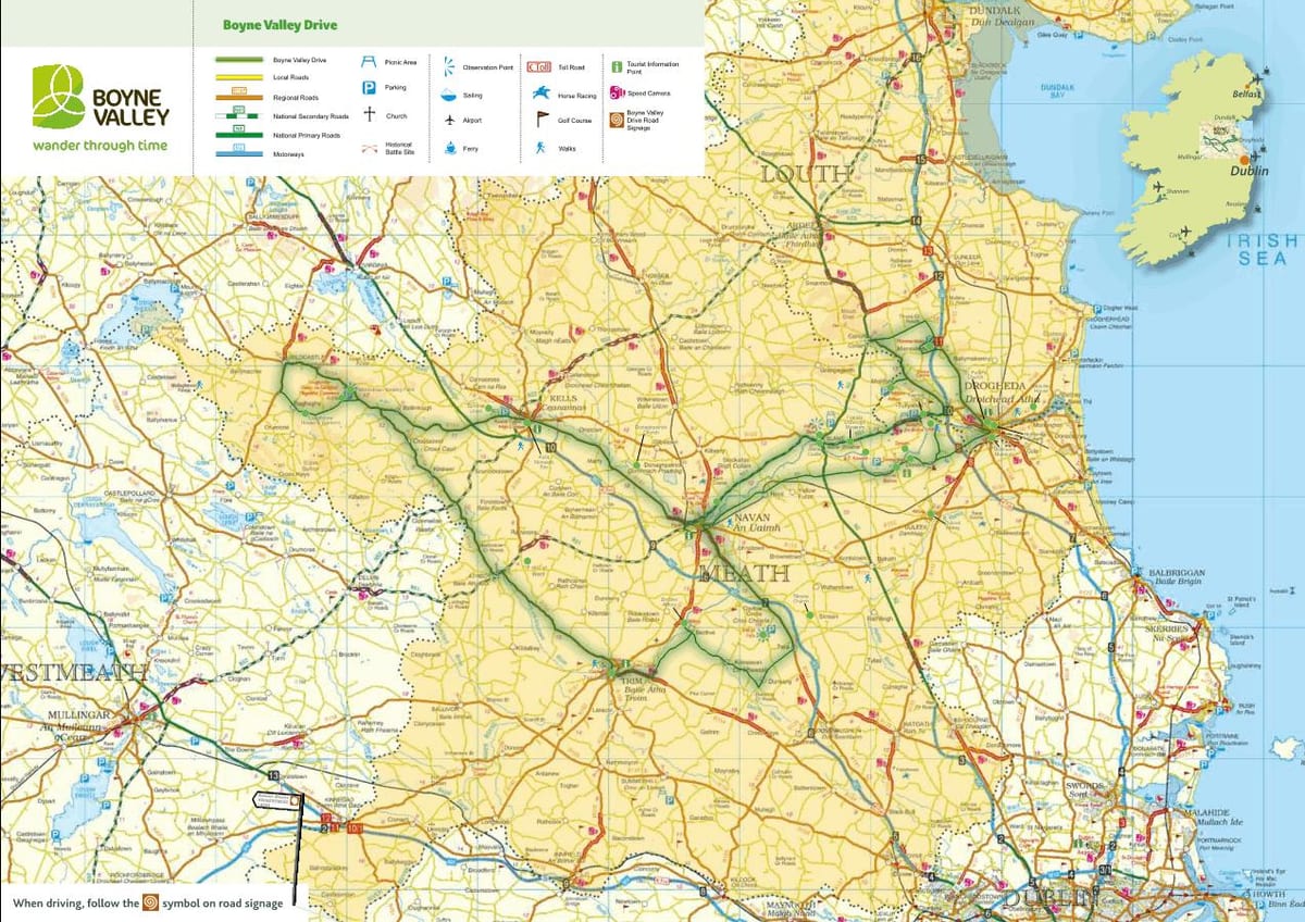 harta boyne valley irlanda