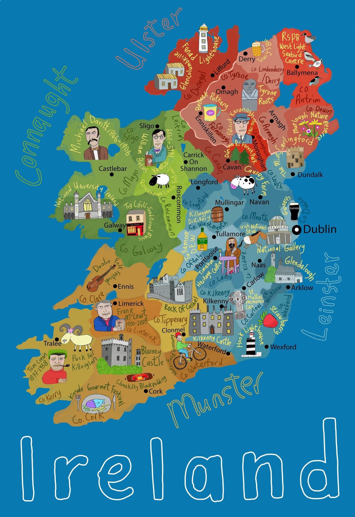 harta irlanda pentru copii