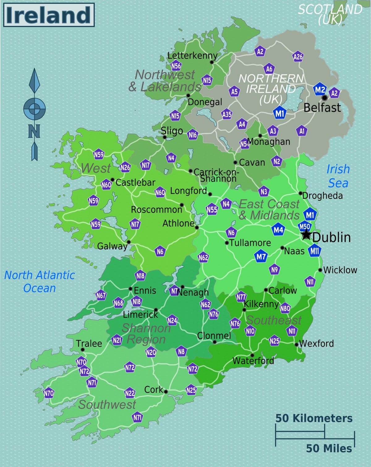 harta de harta colorate din irlanda