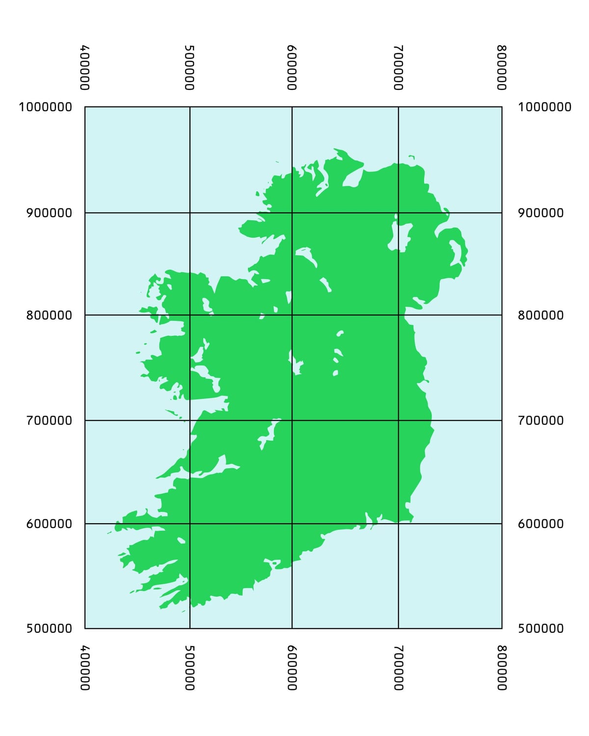 harta coordonatele irlanda