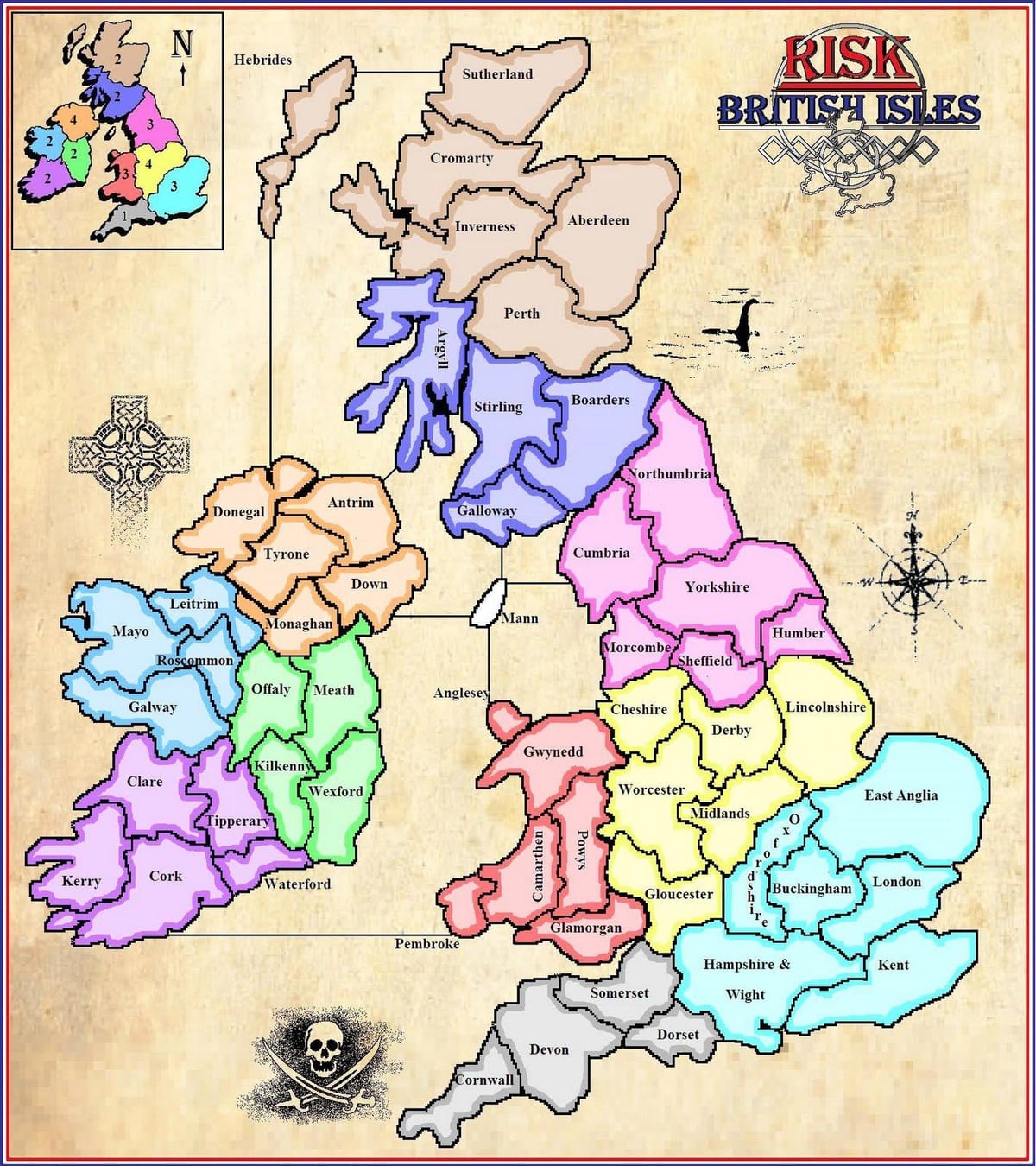 harta de harta din irlanda joc