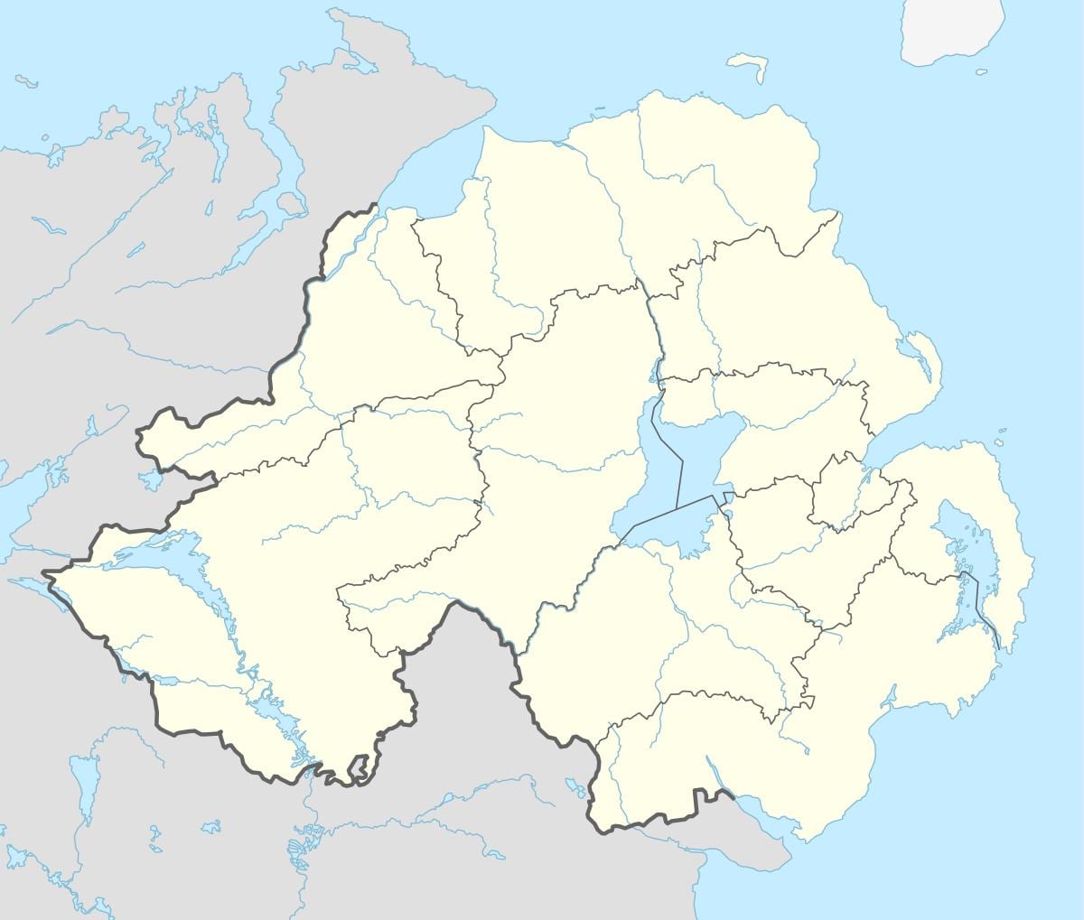 harta irlandei de nord plaje