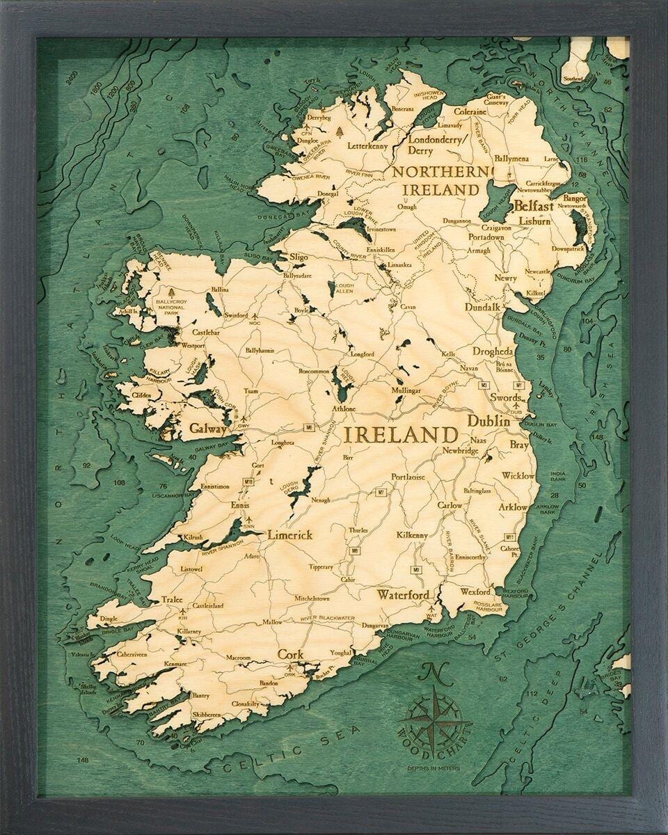 harta irlanda hartă artă