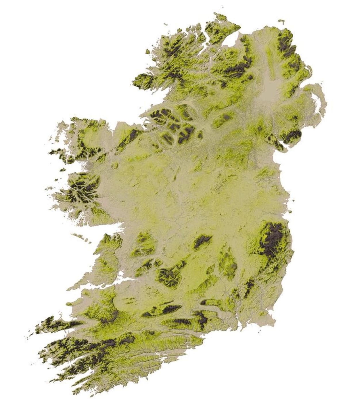 harta geografică a irlandei