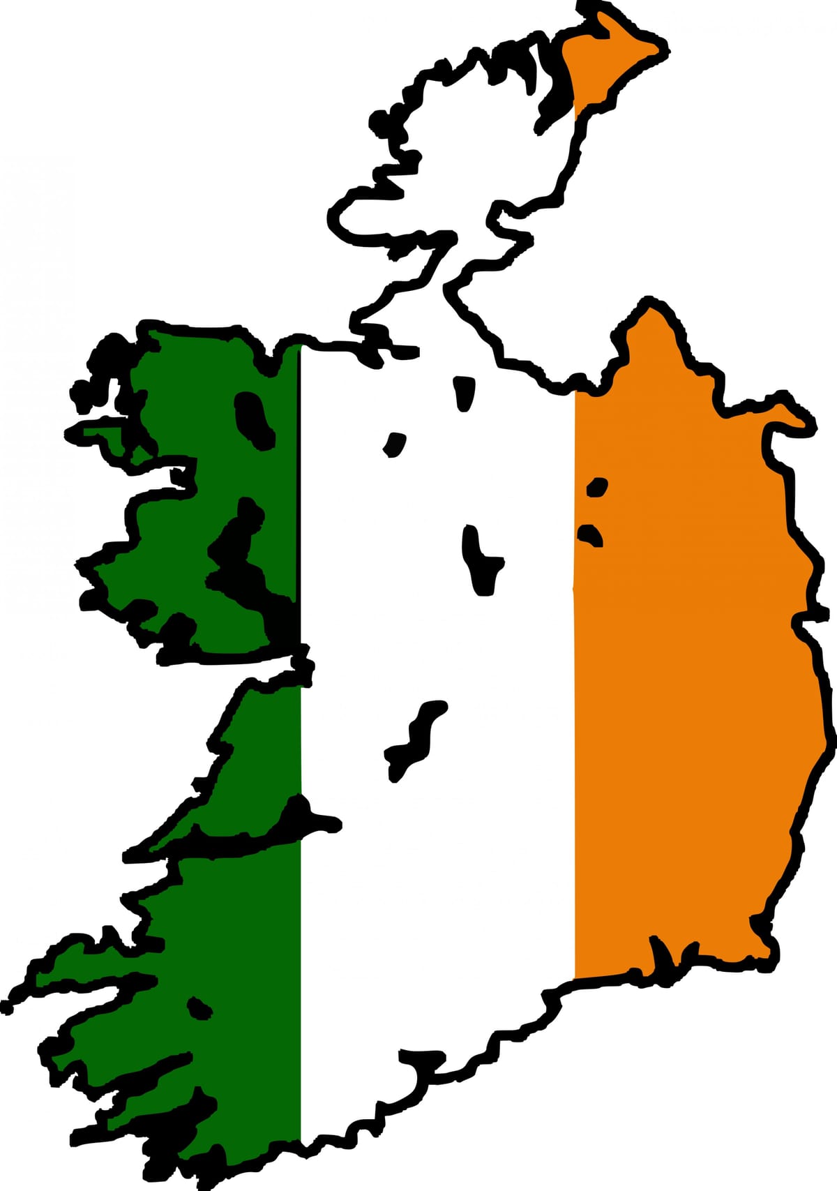 harta flag irlanda