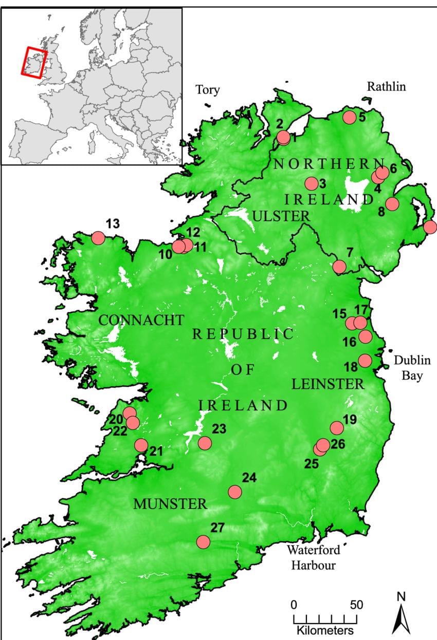 harta lacurilor din irlanda