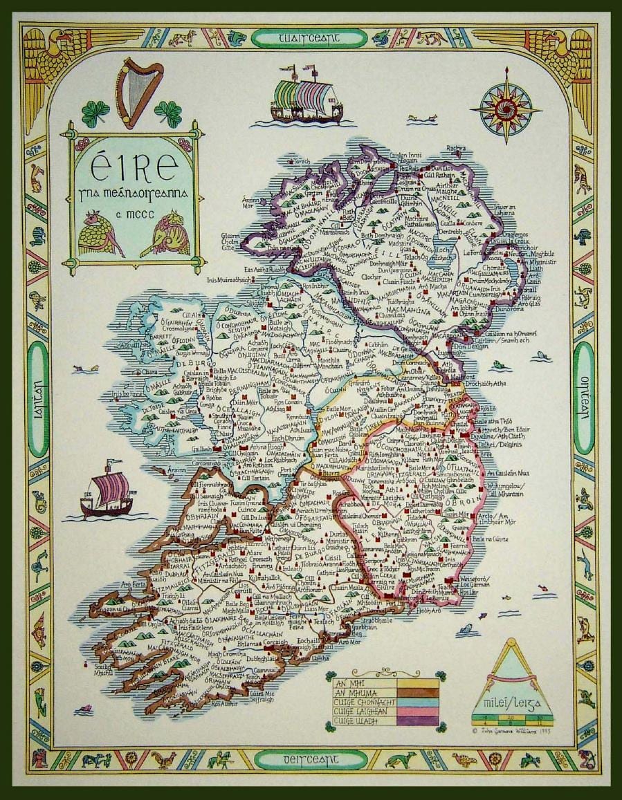 harta medievale din irlanda