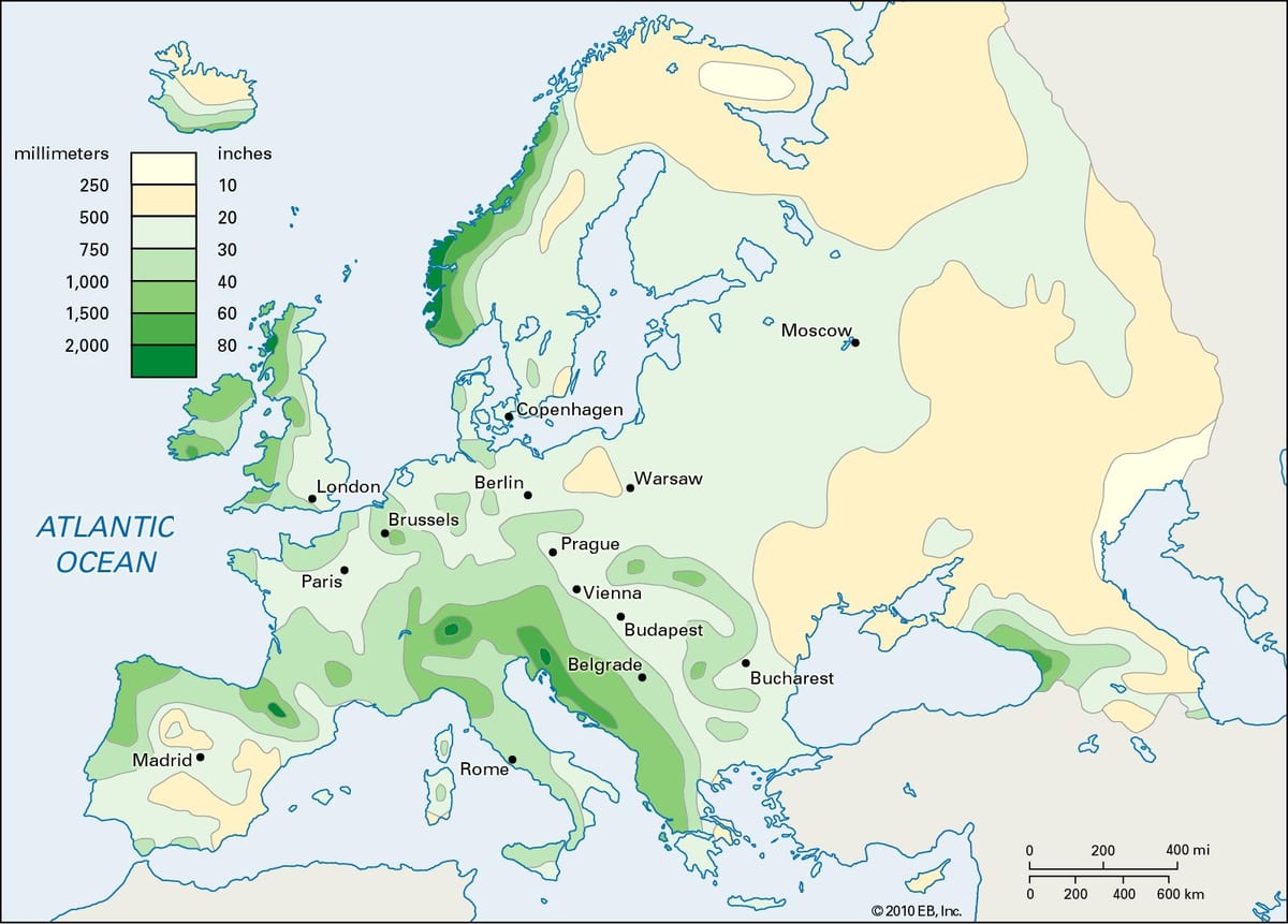 precipitații harta irlanda