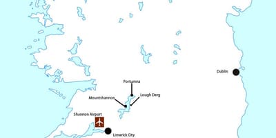 Harta de aeroportul shannon din irlanda