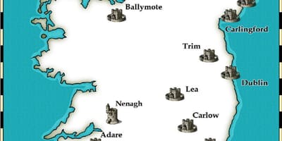 Harta de castele din irlanda