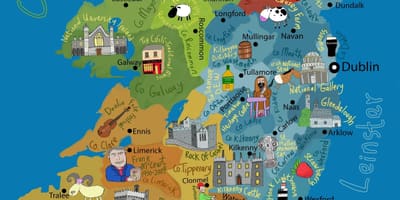 Harta irlanda pentru copii