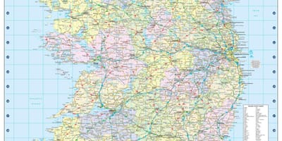 Harta cu distanta harta irlanda