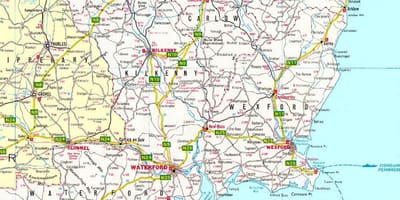 Harta irlanda de sud-est