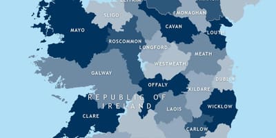 Harta de harta editabile din irlanda