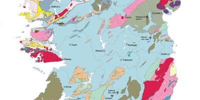 Harta geologică harta din irlanda