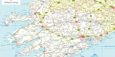 Harta de harta de irlanda de nord-vest