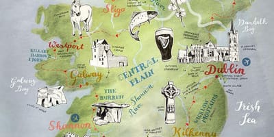 Harta de harta din irlanda poster