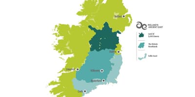 Harta de harta irlandei de pe coasta de est