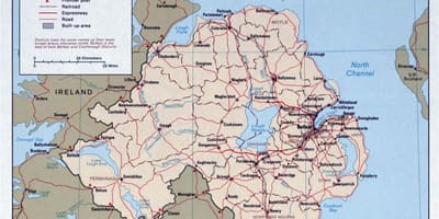 Harta de parcurs din irlanda și irlanda de nord