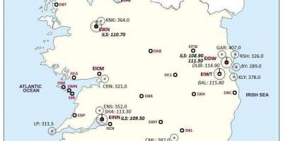Harta irlanda arată aeroporturi