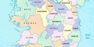 Harta irlanda b&b