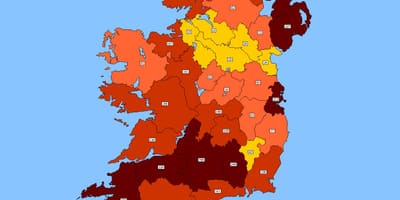 Harta irlanda cod poștal