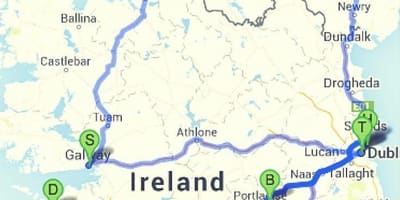Locuri de vizitat irlanda hartă