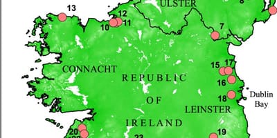 Harta lacurilor din irlanda