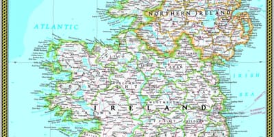 Harta de national geographic harta din irlanda