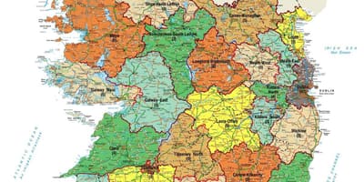 Harta de ordnance survey irlanda de vizualizare a hărților