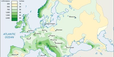 Precipitații harta irlanda