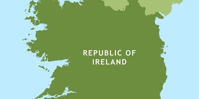 Harta rutieră a republicii irlanda