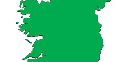 Harta irlanda șablon
